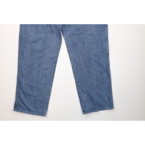Vintage 90s Marithe Francois Girbaud Mens 36x31 Faded Baggy Wide Leg Denim Jeans - Picture 4 of 16